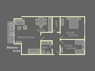 Appartement für 5 Personen (72 m²) in Ahlbeck 9/10