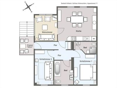 Appartement für 4 Personen (70 m²) in Ahlbeck 4/10