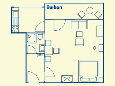 Appartement für 2 Personen (37 m²) in Ahlbeck 5/6