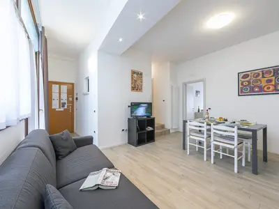 Das große Wohnzimmer mit Schlafsofa