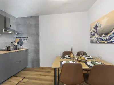 Küche und Essbereich