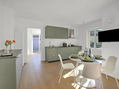 Küche und Essbereich