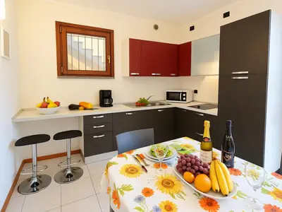 Küche und Essbereich