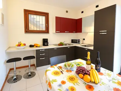 Küche und Essbereich