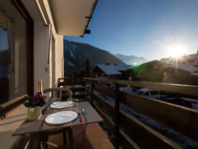 Balkon mit aussicht