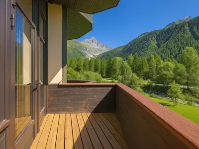 Bergblick vom Balkon