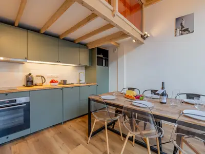 Küche und Essbereich