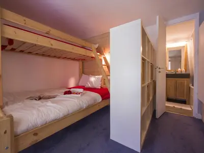 Doppelbett unten und Einzelbett oben