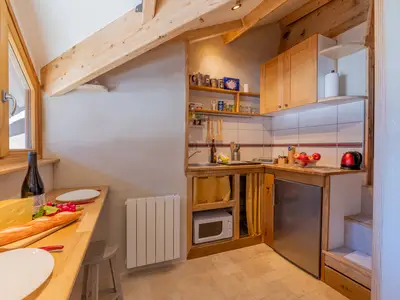 Küche und Essbereich