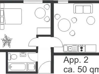 Appartement 2 /Grundriss