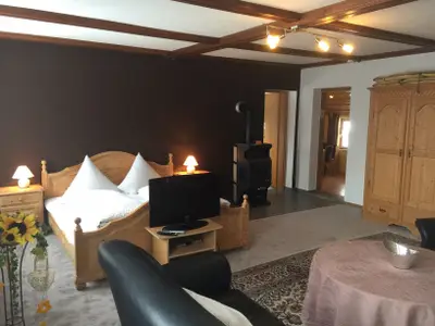 Appartement 4 , Wohn- / Schlafraum