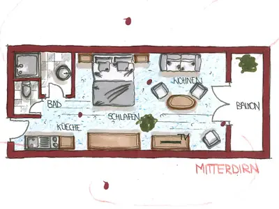 Appartement für 2 Personen in Bad Birnbach 4/5