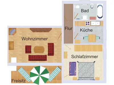 Appartement für 2 Personen in Bad Birnbach 9/9