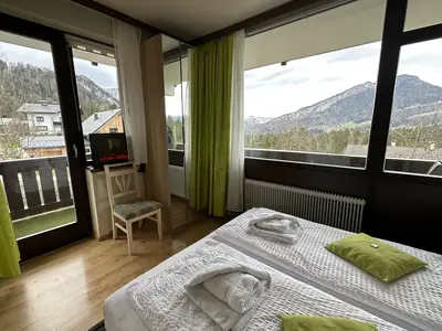 Schlafzimmer mit Ausblick