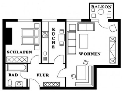 Appartement für 3 Personen (56 m²) in Bad Harzburg 3/9