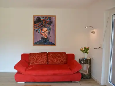 Unser rotes Relaxsofa