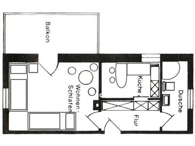 Appartement für 2 Personen (40 m²) in Bad Wildungen 8/8