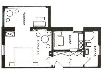 Appartement für 3 Personen (48 m²) in Bad Wildungen 9/9