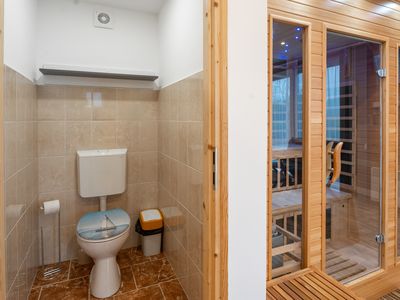 Sauna mit Toilette