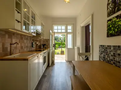 Apartment Anja, von Küche zum Garten