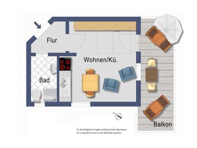 Appartement für 2 Personen (28 m²) in Bansin (Seebad) 5/10