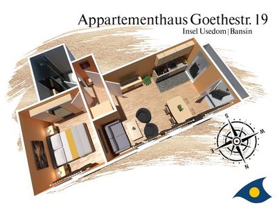 Appartement für 4 Personen (40 m²) in Bansin (Seebad) 7/10