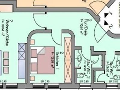 Appartement für 5 Personen (68 m²) in Binz (Ostseebad) 3/10