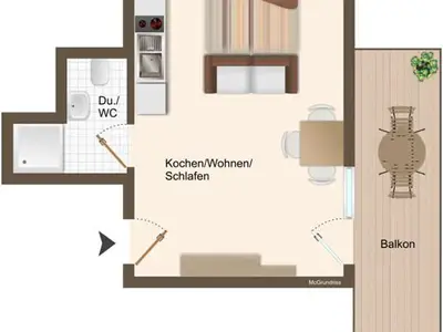 Appart. 6 -Übersicht