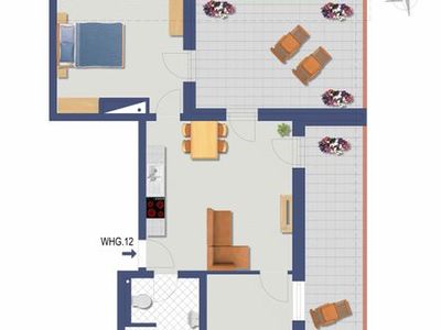 Appartement für 6 Personen (65 m²) in Büsum 9/10