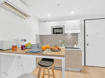 Küche und Essbereich