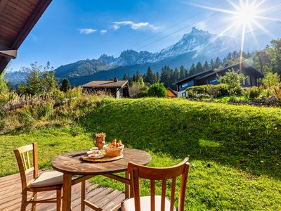 Wunderschöne Terrasse und Aussicht vom Chalet