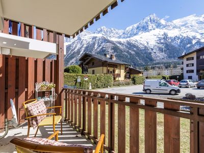 Balkon mit Blick auf die Berge