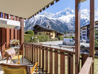 Geschützter Balkon mit Aussicht