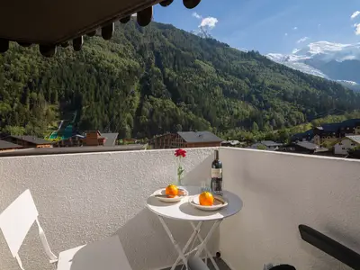 Wunderschöne Ausblick auf den Mont Blanc