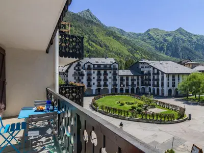 Privater Balkon mit spektakulärem Blick auf den Mont Blanc