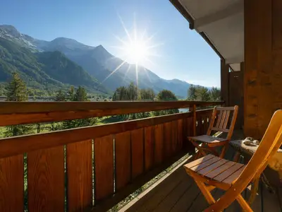 Spektakuläre Ausblicke auf den Mont Blanc vom Balkon