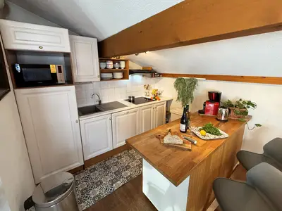 Küche und Essbereich