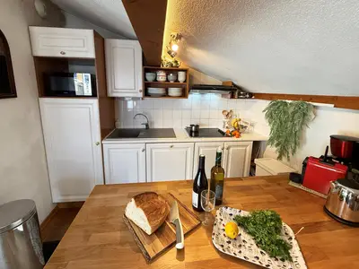 Küche und Essbereich