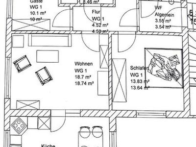 Appartement für 5 Personen (84 m²) in Dangast 3/10