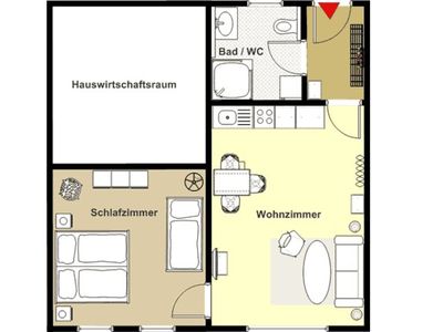 Appartement für 3 Personen (50 m²) in Dreschvitz 8/9