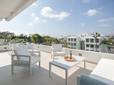 Terrasse Chill-out-Bereich.