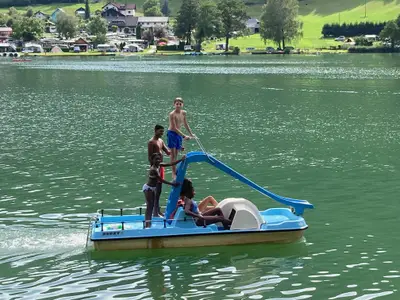 Tretboot am Afritzer See