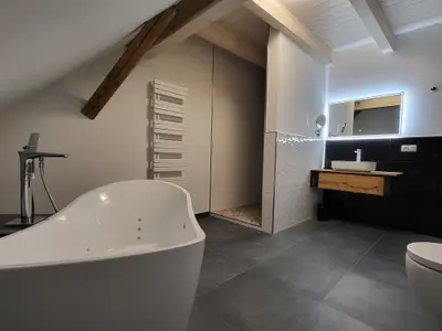 Bad mit Whirlwanne und Dusche 2. OG