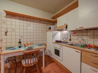 Küche und Essbereich