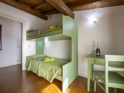 Schlafzimmer mit Etagenbett