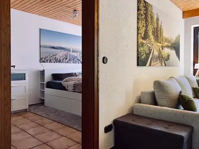 Übergang Wohnzimmer zu Schlafzimmer