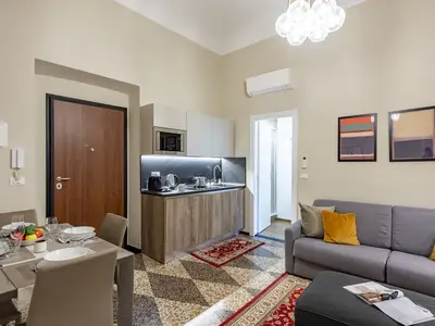 Küche und Essbereich