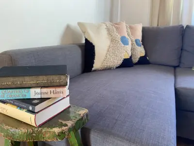 Sofabett im Wohnzimmer, Ferienhaus