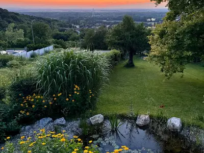 Sonnenuntergang Chalet Auenblick