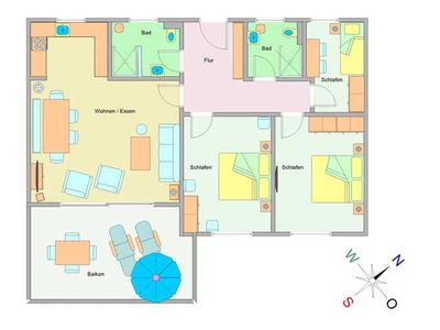 Appartement für 5 Personen (92 m²) in Hohen Niendorf 3/10